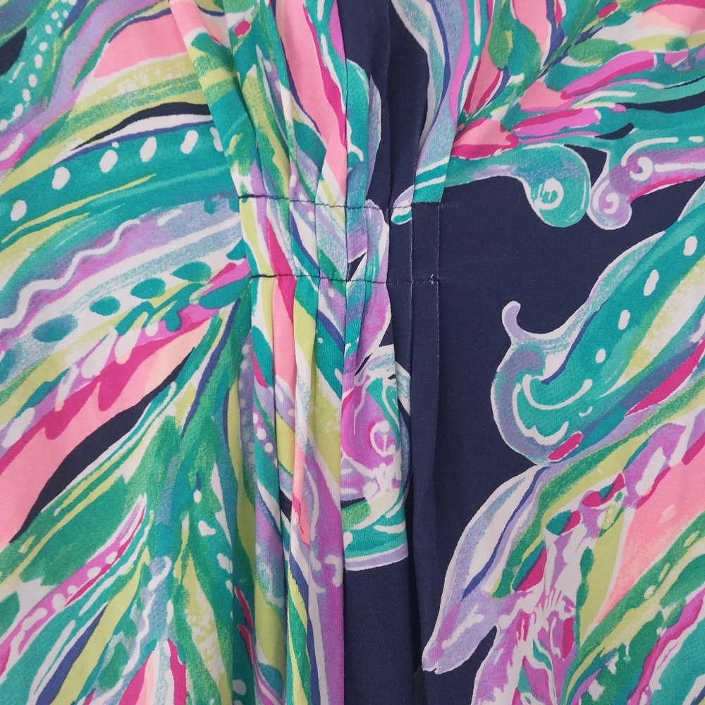Lilly Pulitzer XS 3/4 Sleeve Dress Stetchy Sheath Preppy Southern Coastal - Picture 4 of 7
